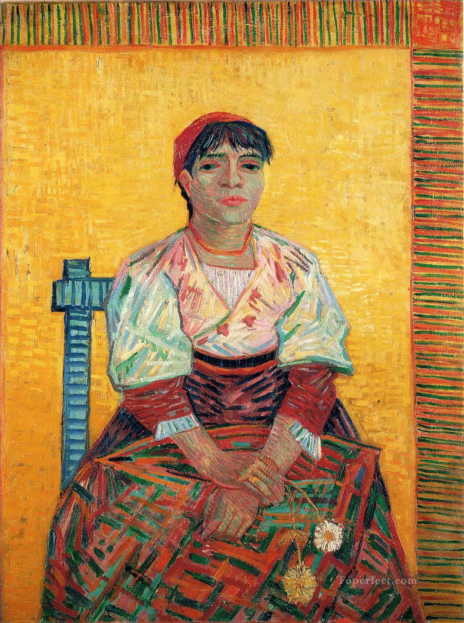 Italian Woman Agostina Segatori Vincent van Gogh Oil Paintings